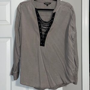 Criss cross blouse from Express